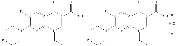 Enoxacin hydrate Structure